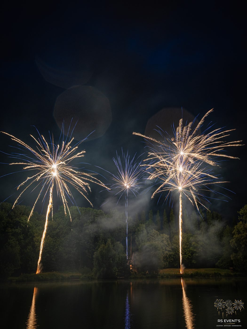Feu d'artifice coloré